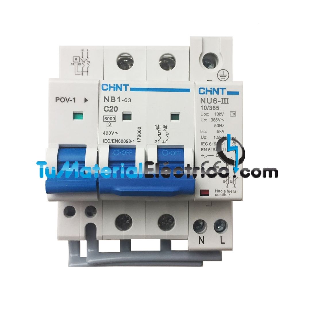 Diferencial autorearmable 4 polos 40A-63A voltimerc - ALG SISTEMAS