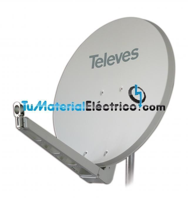 Antena parabólica Offset 1300 Aluminio G 42dBi Blanco Televes