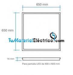 Sub foto Marco empotrar panel led 60x60 cm