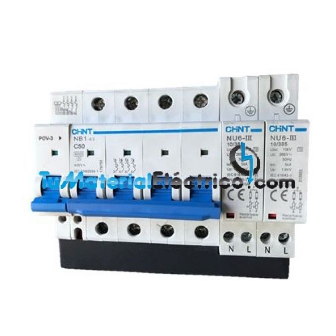 Sobretensiónes transitorio y permanente trifásico 25A