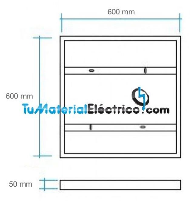 Marco de Panel led COLOR BLANCO para colocar en superficie 60X60