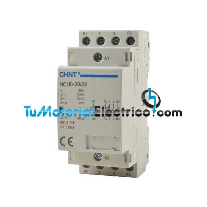 NCH8 20/22, 20A 2NA+2NC 230V